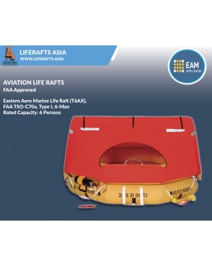 Eastern Aero Marine Life Raft (T6AX), FAA TSO-C70a, Type I, 6-Man